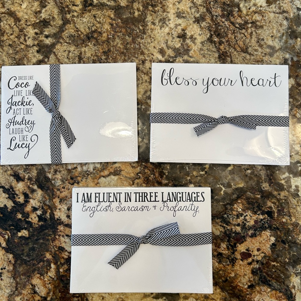 3 Roseanne Beck Collection Slab Pads - NWT - Cute stationery